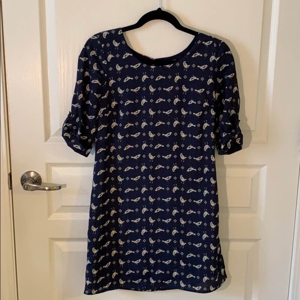 Navy 3/4 sleeve dress